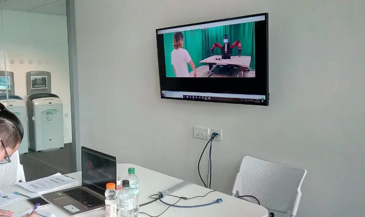 Video of human-robot interaction